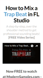 Mobile Screenshot of howtomixatrapbeatinflstudio.com