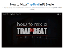 Tablet Screenshot of howtomixatrapbeatinflstudio.com